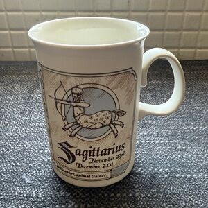 VTG Sagittarius Zodiac Mug - White and Brown